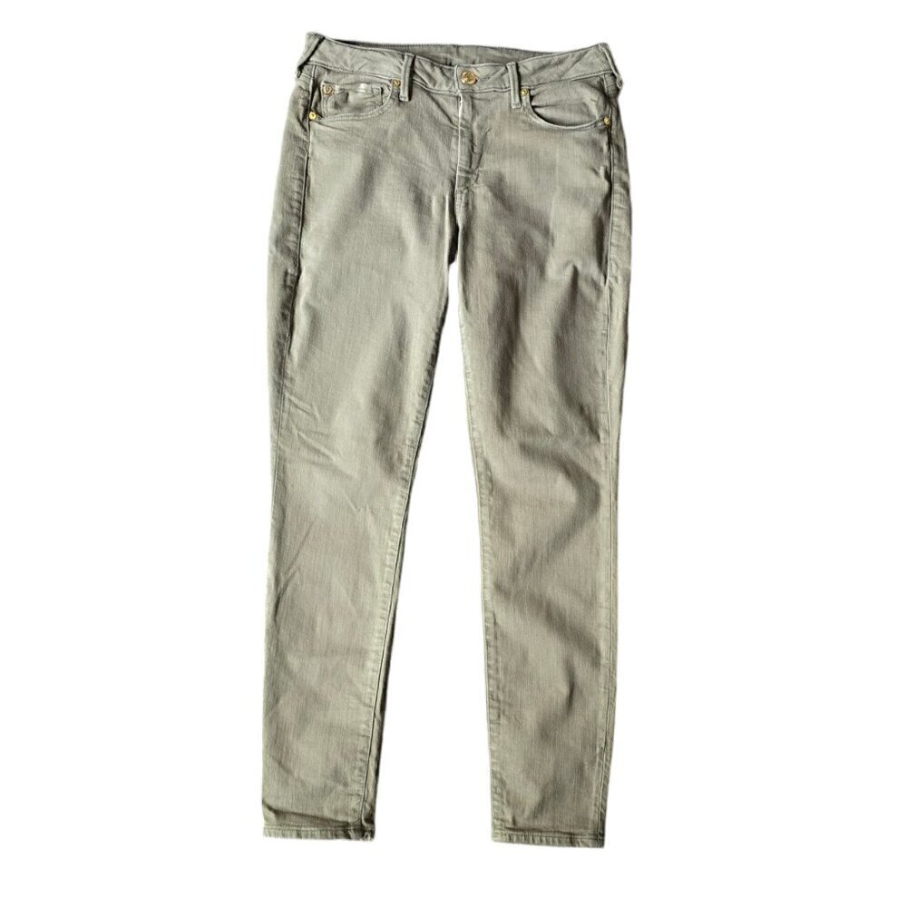 True Religion Jennie Curvy.Skinny Mid Rise  Casual -Blue denim Jeans. Size 30